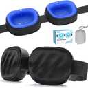 Eye Mask for Dry Eyes  100% Blackout Dry Eye Mask, Moisture Goggles & Sleeping Mask for Men  Adjustable, Removable Silicone, Soft for Travel & Shift Work (Gray)