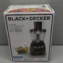 BLACK+DECKER FP1600B 8-Cup Food Processor with Stainless Steel Blade, Black