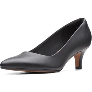 Clarks Womens Linvale JericaPump (10, Black Leather)