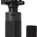 Aquarium Filter for 5-10 Gallon Tank  Ultra Quiet Submersible Filter Pump, 4W Energy Efficient, Adjustable Flow, Easy to Install, for Freshwater Fish and Small Aquariums (Black)