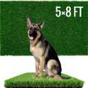 Sunturf Dog Pee Grass, Artificial Grass for Dogs, Fake Grass for Dogs Potty Training, Extra Large Dog Pads 5x8ft , Housebreaking Supplies, Indoor Outdoor Turf Grass, Washable Reusable
