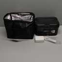 Cordless Electric Lunch Box for Adults  Battery-Powered Heated Lunch Box with 1.2L Stainless Steel Container, Timer Function, and Leak-Proof Food Warmer for Work, Travel & Office (Black)