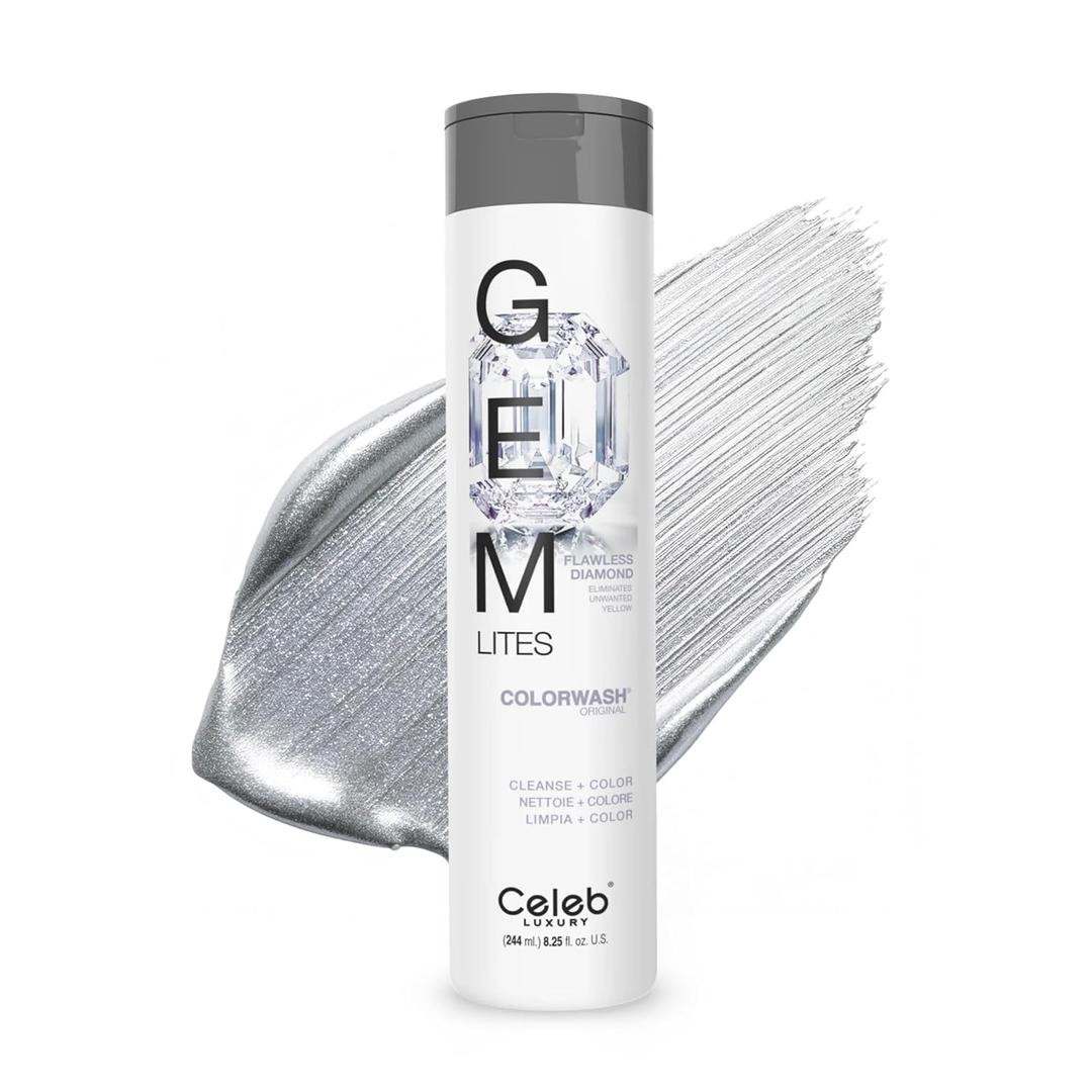 Celeb Luxury Colorwash Color Depositing Shampoo - Color Refresher, Vegan Hair Dye, Bondfix Bond Rebuilder, Viral and Gem Lites