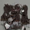 140 Cool White Strawberry One-Piece LED Christmas Lights, Pack of 2 Strands 70 Count 36 ft, High Waterproof UL Certified C6 Outdoor String Lights (Cool White - Brown Cord)