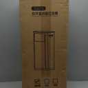 WanWanKa Trash Can with Lid, Large Tall 8 Gallon Commercial Trash Can, Plastic Waste Bin with Press top Lid, White Garbage Can Suitable for Kitchen, Bathroom, Bedroom, Living Room, Office(Black)