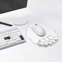 Cloud Mouse Pad with Wrist Rest Support, Erogonomic Mousepad for Office, Large