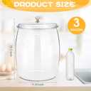 Nuogo 3 Gallon/384 oz Large Candy & Cookie Jar with Lid Plastic Apothecary Jars Large Food Storage Container Unbreakable Kitchen Storage for Cookie, Candy, Snack and Dried Foods DIY Gift