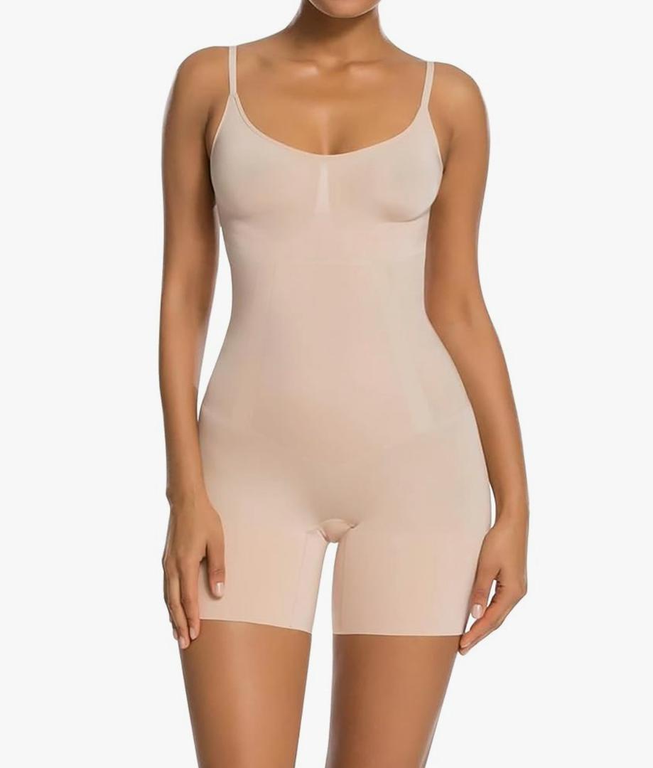 SHAPERX Shapewear for Women Tummy Control Open Bust Thigh Slimmer Body Shaper, 2XL/3XL