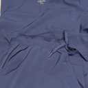 Nautica Women's Scrub Set, 9-Pocket Breathable & Stretchy Pants & Tops, Dark Blue, Medium