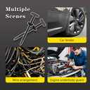 150 Pack Heavy Duty Self-Locking Nylon Zip Ties, Cable Tie Buckle, UV Resistant Zipper Clips, Universal Nylon Cable Tie Buckle for Car, Home, Office & Garden