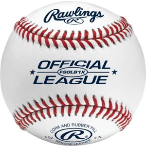 Rawlings | FLAT SEAM Official League Baseballs | FSOLB1X | Recreational Use Practice | 4 Count 