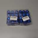 2 x Emopeak 24Pcs Christmas Balls Ornaments for Xmas Christmas Tree - 4 Style Shatterproof Christmas Tree Decorations Hanging Ball for Holiday Wedding Party Decoration (Navy Blue, 1.3"/3.2CM)