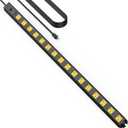 HHSOET 16 Outlet Long Power Strip, 10FT Heavy Duty Power Strip with 4800J Surge Protection, 20a Mountable Wide-Spaced Outlets for Home, Office, Garage & Workshop - ETL Certified