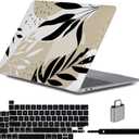LanBaiLan Compatible for MacBook Pro 13 inch with Touch Bar M2 2026 2025 2024 2023 2022-2016 A2338 M1 A2251 A2289 A2159 A1989 A1708 A1706, Laptop Hardshell Case and Keyboard Cover, Tropical Leaf