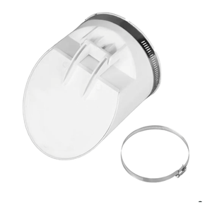 PVC Drainage Pipe Check Valve With Antistink For Outdoor Drainage Systems, Drain Pipe Check Valve Cover Filter, Drainage Rainwater Pipe Cover, Non-return Valve With Clamp(160mm)