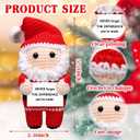 Simgoing Christmas Coworker Gifts Employee Appreciation Gift Christmas Crochet Doll Gift for Coworkers Teacher Boss Nurse Friends(Santa Claus)