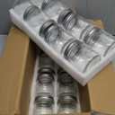 Esrentle 16 Pack 8 oz Mason Jars with Regular Airtight Lids - Glass Canning Jars 8 oz, Mini Mason Jars for Jam, Jelly, Honey, Overnight Oats, Party Favors, Shower Favor, Separable Lids