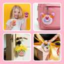 24 Pack Valentines Day Gifts Plush Toys Monster Keychain for Kids with Valentines Cards for Kids Classroom Exchange School Prize Exchange Party Favors Stuffed Toys
