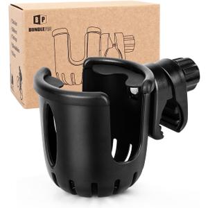 Universal Cup Holder Stroller Drink Holder for Bikes, Trolleys or Walkers, Fits Most Cups