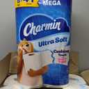 Charmin Ultra Soft Cushiony Touch Toilet Paper, 24 Family Mega = 123 Regular Rolls, White