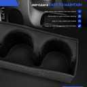 Front Door Side Storage Box Compatible with Chevy Silverado/GMC Sierra 1500 2500 HD 3500 HD 2010 2011 2012 2013 2014 Door Panel with Release Handle Below Armrest, Side Door Organizer Insert Tray liner