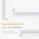 Smart Choice 240338001 Upper Shelf Refrigerator Door Bin – White, Impact Resistant Freezer Replacement Compatible with Frigidaire 240338005, Fits Select Frigidaire & Kenmore Models