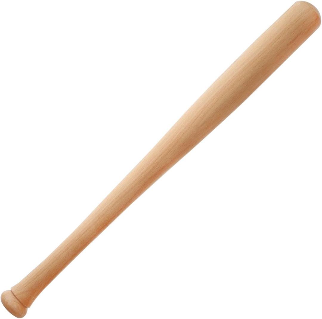 Baseball Wood Bat, 25 Inch Durable and Sturdy Lightweight, Glossy Finish with Cupped for Baseball Training Games or Casual Play