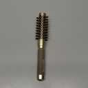AIMIKE Round Hair Brush, 1 inch Barrel with Boar Bristles, Nano Thermal Ceramic & Ionic Tech, for Blow Drying, Styling, Curling and Shine + 4 Clips (Gold, Unisex, Fine Hair, Short Hair, Anti-Frizz)