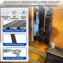 21.7" Outdoor Stair Handrails,1-2 Steps Stairs Rails-Wall Mounted Wrought Iron Hand Railing-Staircase Grab Rail-Heavy Duty Metal Art Handrail for Outdoor Steps-Porch Garage-Anti-Corrosion Carbon Steel