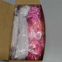 Thiccywoov 50 Sets Pink Quinceanera Party Favors for Guests Quinceanera Gifts bulk Include 50 Scrunchies 50 Thank You Card 50 Organza Bags for 15 Years Old Sweet 15 Years Birthday