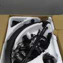 Black Farmhouse Chandelier, 6-Light Wagon Wheel Chandelier with Adjustable Height, Dining Room Light Fixture, Hanging Lights for Kitchen Island, Living Room, Bedroom, Entryway, E12 Base