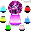 Plasma Ball Lamp Interactive Touch Lightning Globe 3 Inch Fun Lamp USB Powered 7 Color Changing Lights Mood Lighting Party Prop Gifts Space Decor Desk Decor