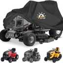 Zettum Riding Lawn Mower Cover - Lawn Tractor Covers Waterproof & Heavy Duty, 600D Outdoor Mower Cover Universal fit with Storage Bag for John Deere, EGO, Toro, Craftsman, Husqvarna, Honda and More