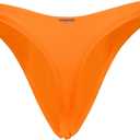 RELLECIGA Women's Thong Bikini Bottom (Medium, Orange)