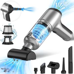 AHNR Handheld Car Vacuum Cleaner Cordless with Brushless Motor, 20000PA High Power Vacuum Cleaner & Air Duster, 3 in 1 Keyboard Portable Mini Hand Held Vacuums Cleaner for Car Home
