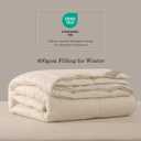 CUDDLE DREAMS Wool Comforter Duvet Insert, 100% Australian Wool Filling with Soft Noiseless Cotton Shell, Natural Warmth (Heavyweight for Winter, Queen), QUEEN, 88 IN x 88 IN