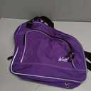 WOLT Ice Skate Bag - Roller Skate Bag, Inline Skate Bag with Adjustable Shoulder Strap for Both Youth and Adults, Purple