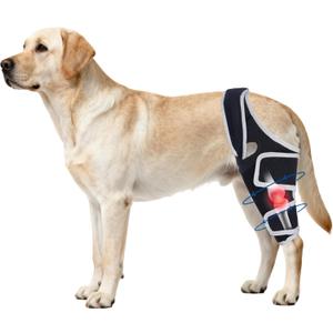 Adjustable Dog Hind Leg Brace, Dog Knee Brace for Torn ACL Hind Leg with Metal Stabilizer- Keeps The Joint Warm and Stable,4 Sizes, L.