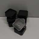 Bed Risers Furniture Risers Heavy-Duty Rectangular Adjustable Block Lift to 3 inches and 4.3 inches Desk, Sofa, Chair Legs, Refrigerator, Washing Machine Support up to 4000 pounds (2 layer(3inches), Square-black-4 Pack)