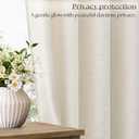Natural Linen 102 Inch Curtains 72 Inch Width for Living Room Divider Light Filtering Semi Sheer Extra Wide Patio Curtains for Sliding Door Balcony Floor to Ceiling Window 72x102 1 Panel