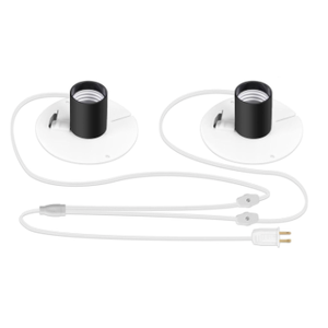 4.9ft Blow Mold Light Kit Replacement- with E26/E27 Lamp Holder Replacement Parts, Suitable for Halloween Pumpkins, Christmas Snowmen, Holiday Lighting Decorations, Etc. (2Set)