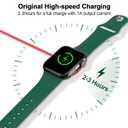 for Apple Watch Charger Magnetic Fast Charging Cable [Portable] Magnetic Wireless Charging Compatible with iWatch Series Ultra/10/9/8/7/6/SE/5/4/3/2-[3.3FT] Red