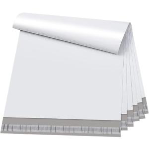 Metronic Poly Mailers 19x24 Inch 50 Pcs | Large Shipping Bags for Clothing, Small Business | Strong Thick Mailing Bags with Self Adhesive | Waterproof and Tear-Proof Large Package Bags in White
