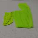 Women's Sexy See Through Mesh Bandeau Skirt with Shorts 2 Pieces Set Dress (Neon Green)