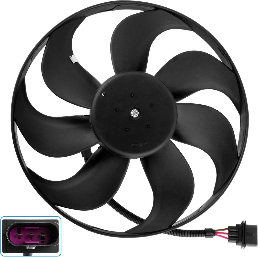 BOXI 620-799 Engine Cooling Left Side Fan Motor for T-T 2000-2002 / T-T Quat-TRO 2000-2006 / Beet-le 1998-2006 / G-olf 1999-2006 / Jett-a 1999-2005 / 6X0959455F 1J0959455F