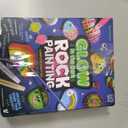 Dan&Darci Kids Rock Painting Kit - Glow in The Dark - Gifts Arts & Crafts for Boys and Girls Ages 6-12 - Craft Activities Kits - Creative Art Toys for 6, 7, 8, 9, 10, 11 & 12 Year Old Kid, Large