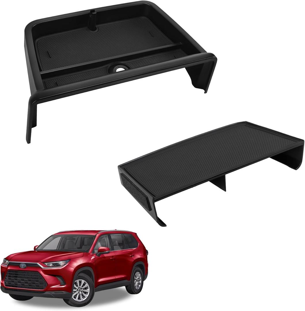 Center Console Organizer Compatible with 2023-2025 2026 Toyota Grand Highlander Interior Accessories, Console Organizer Tray  Dash Holder Storage Box Insert Tray with Sunglasses Holder