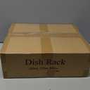 SNTD Dish Drying Rack, Expandable Dish Rack for Kitchen Counter, Stainless Steel Dish Drainer with Drainboard Set and Utensil Holder (Gray)