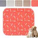 Puppy Pee Pads with Pheromones,Forever Pad,Washable Pee Pads for Dogs,Reusable Dog Pee Pads,Waterproof and Leak-Proof,Non-Slip Base Training Pad Suitable for Home and Dog Crates(Red,M)