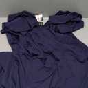 Women's Plus Size Maxi Dress Elegant V-Neck Ruffle Sleeves Bodycon Mermaid Dresses Evening Gown, Size: 5XL, Navy